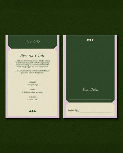 The Pressoir - Reserve Club